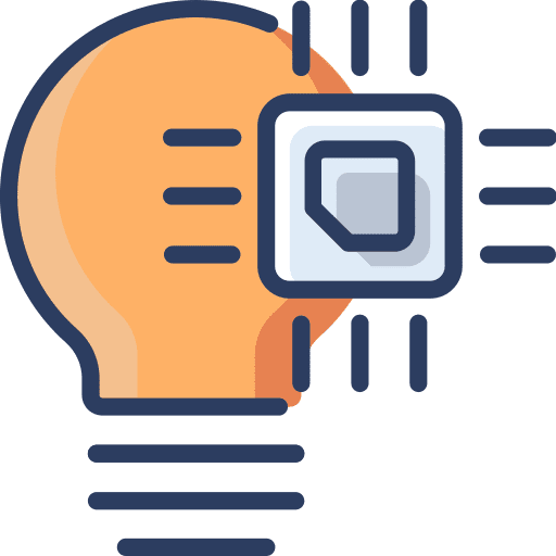 Innovation light bulb technology artificial intelligence icon Innovation light bulb technology artificial intelligence icon
