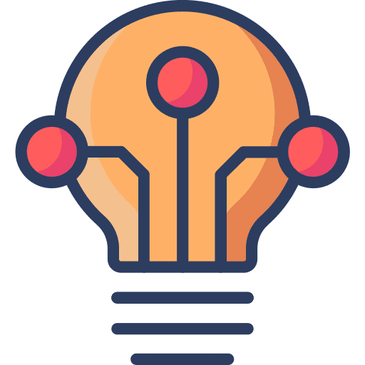 Lightbulb technology lightbulb cpu icon Lightbulb technology lightbulb cpu icon