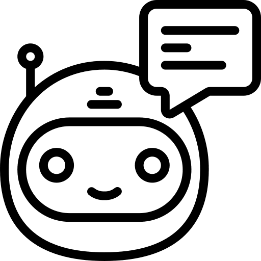 Bot conversation communication robot icon