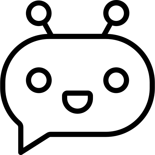 Message conversation assistant smile icon Message conversation assistant smile icon