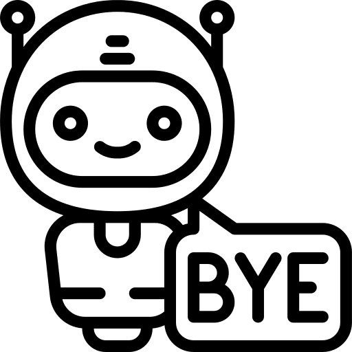 Bot assistant message chat icon Bot assistant message chat icon