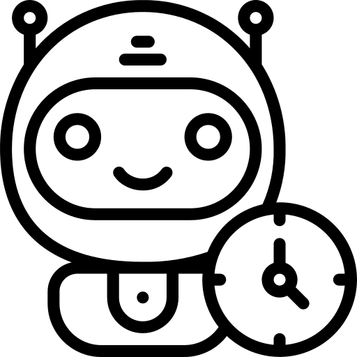 Bot assistant virtual robot icon Bot assistant virtual robot icon