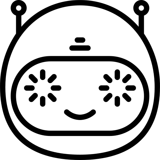 Bot virtual smile communications icon Bot virtual smile communications icon