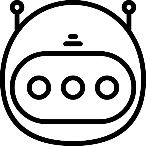 Bot waiting communications type icon Bot waiting communications type icon