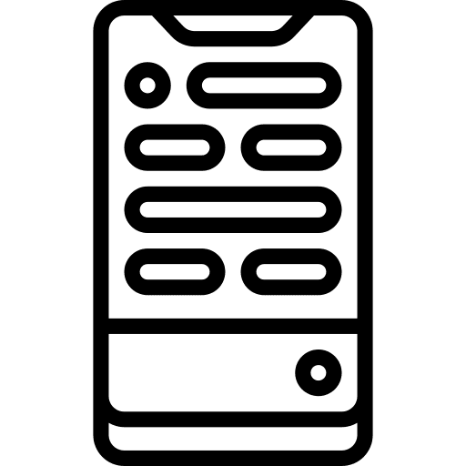 Mobile communication mobile phone icon Mobile communication mobile phone icon