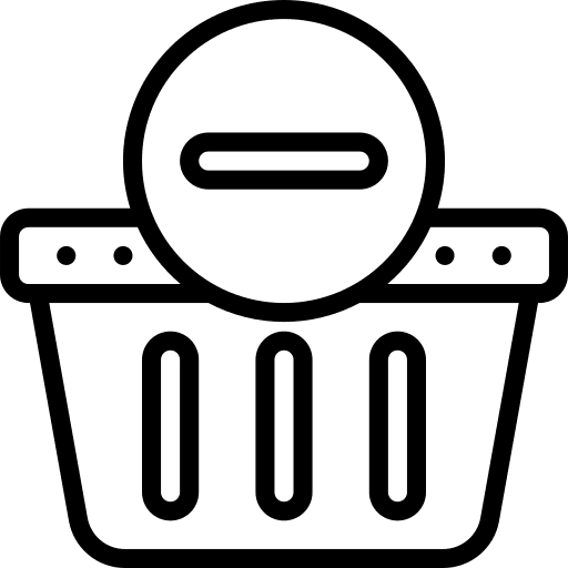 Remove from cart remove from cart cancel minus sign icon