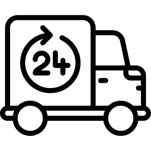 24 hours delivery shipping and delivery delivery truck mover truck icon