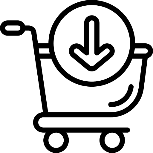 Cart commerce and shopping shopping cart save icon