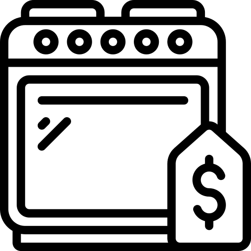 Oven appliances burner kitchen icon