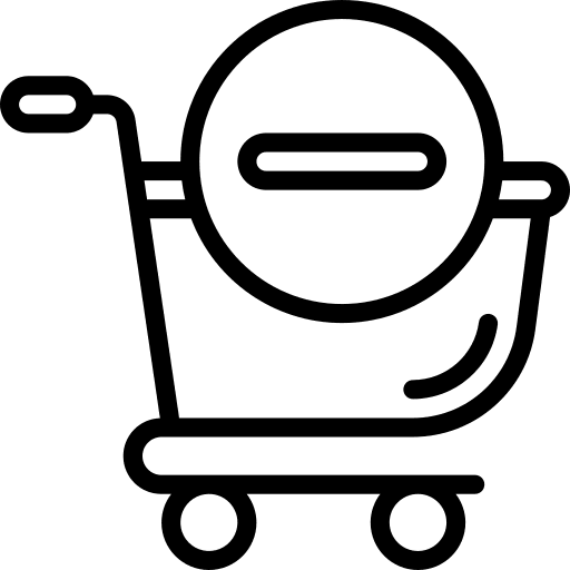 Remove from cart delete ecommerce cancel icon