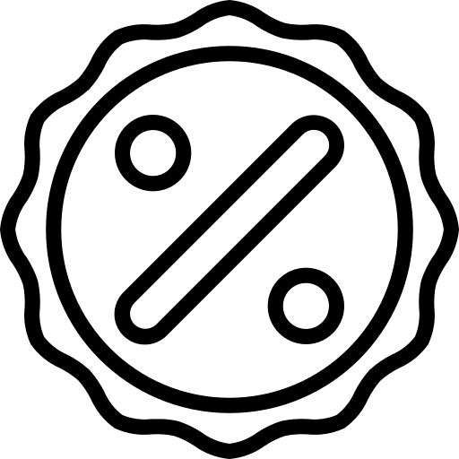 Label discount label percentage icon
