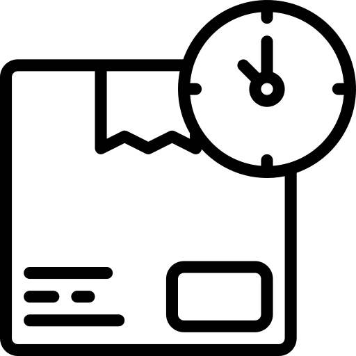 Fast delivery shipping and delivery fast delivery clock icon