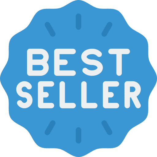 Best seller commerce and shopping badge insignia icon