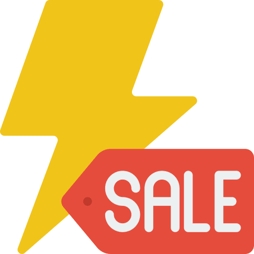 Flash sale store sale flash icon