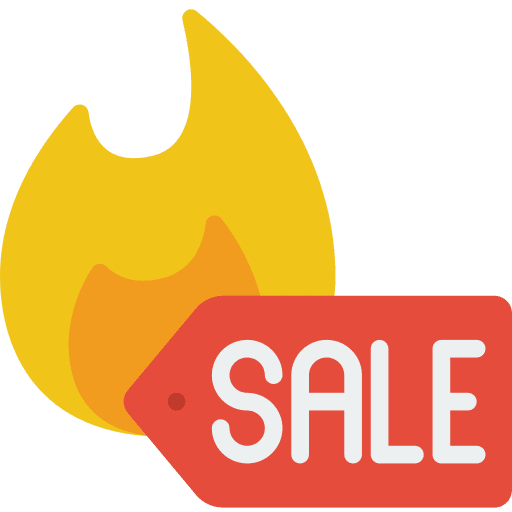 Hot deal price hot deal sale icon