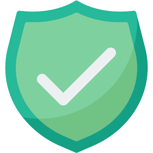 Shield check shield wellness icon