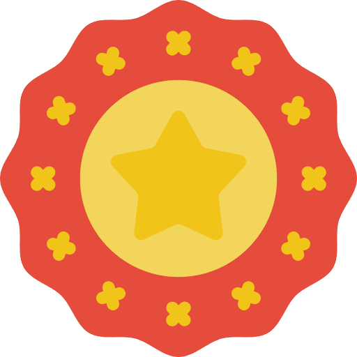 Promotion star badge featured icon