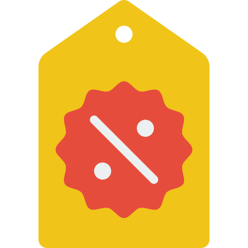 Tag price tag label percent icon