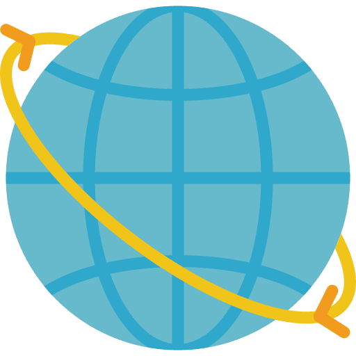 World home seo and web shipping icon