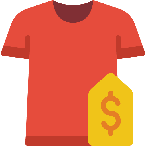 Clothing commerce and shopping tshirt offer icon