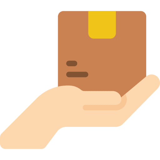 Delivery delivery box parcel receive icon