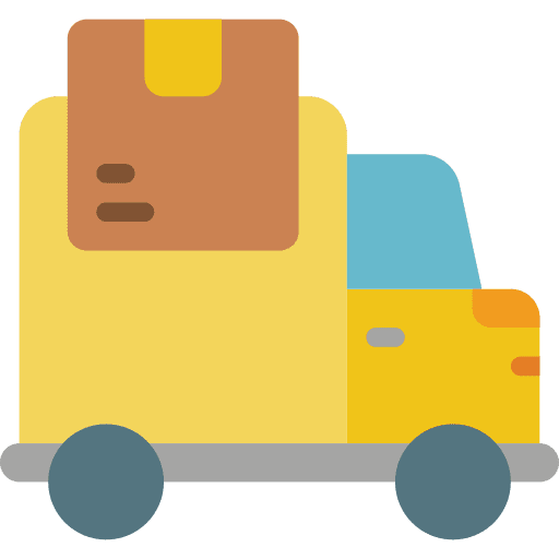Delivery shipping and delivery box delivery icon