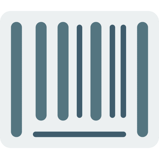 Barcode commerce serial commerce and shopping icon