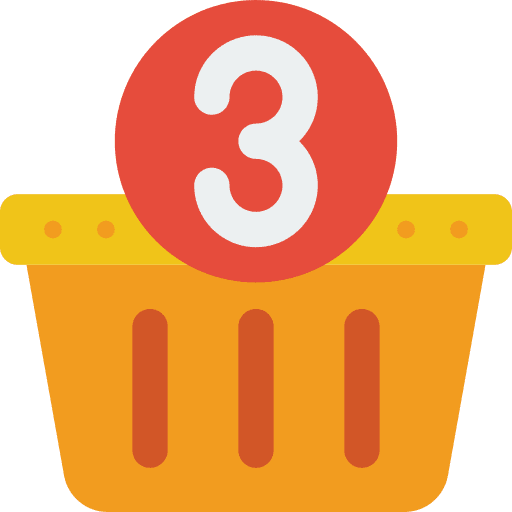Basket shopping basket items shopping icon