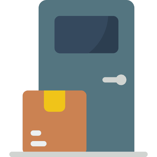 Door delivery shipping and delivery home delivery door delivery icon