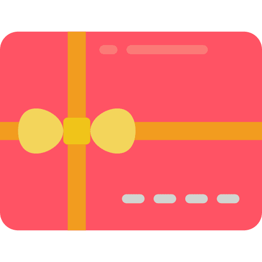 Gift card voucher birthday and party shopping icon