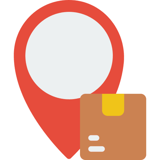 Location pin location pin box location icon