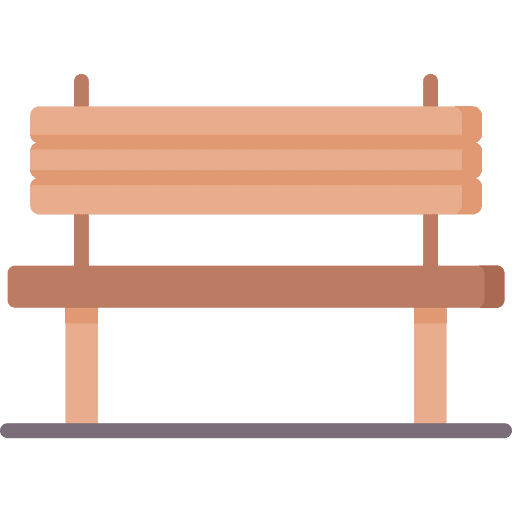 Bench bench park relax icon