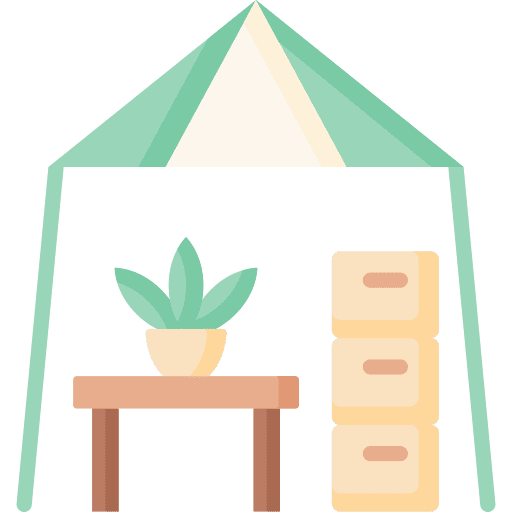 Home decor shop commerce and shopping home icon