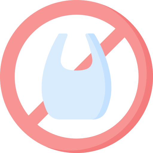 No plastic bags no plastic bags market signaling icon
