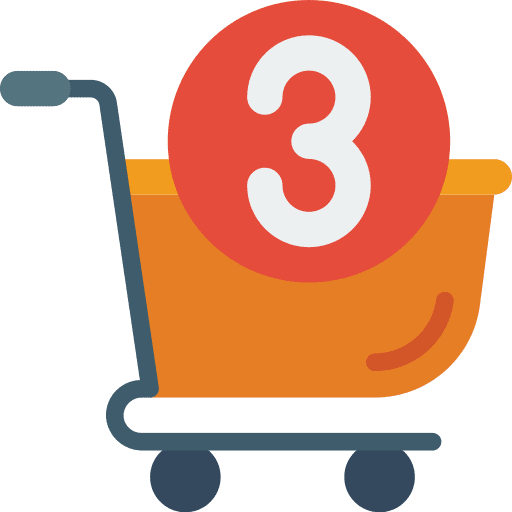 Shopping cart item shopping cart store icon