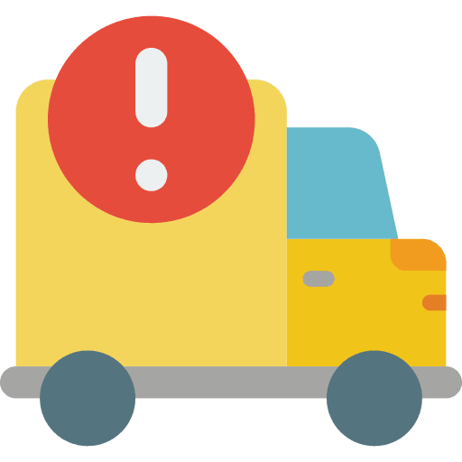 Van notification delivery truck add icon