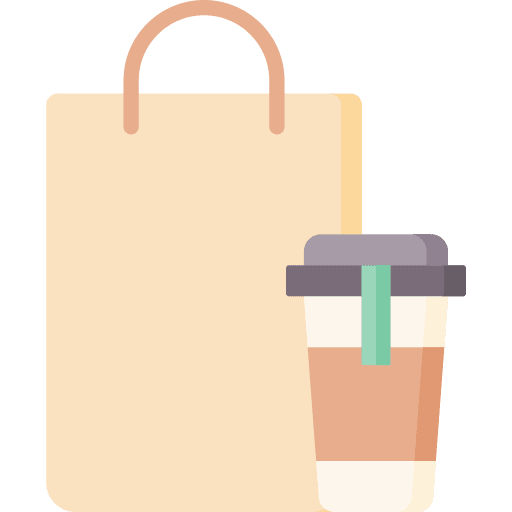 Coffee cup coffee shop coffee cup paper bag icon Coffee cup coffee shop coffee cup paper bag icon