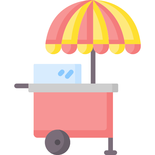 Food cart food stand food stall street food icon Food cart food stand food stall street food icon