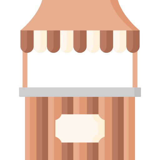 Food stall fast food street commerce and shopping icon Food stall fast food street commerce and shopping icon