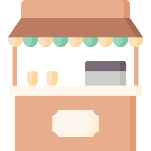 Store cafe food stall building icon Store cafe food stall building icon
