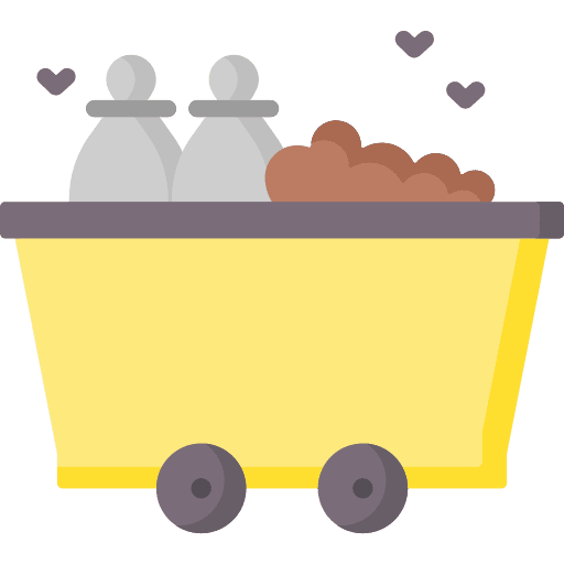 Trash dump bin container icon Trash dump bin container icon