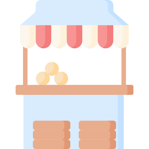 Booth food farming food stall icon Booth food farming food stall icon