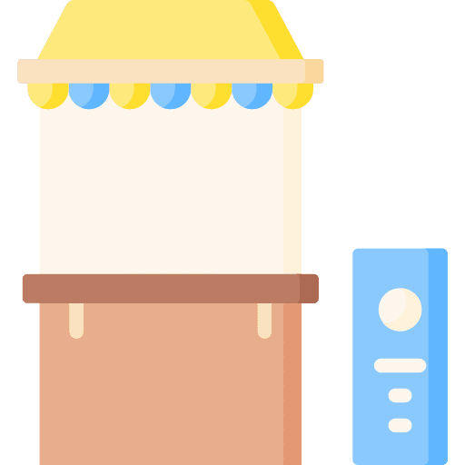 Booth market stand refreshment icon Booth market stand refreshment icon