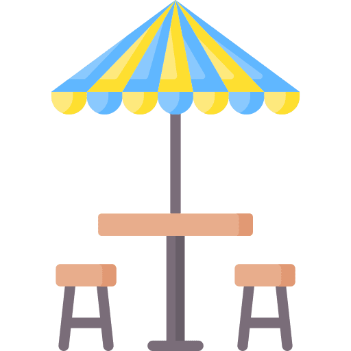 Cafe terrace cafeteria chair icon Cafe terrace cafeteria chair icon