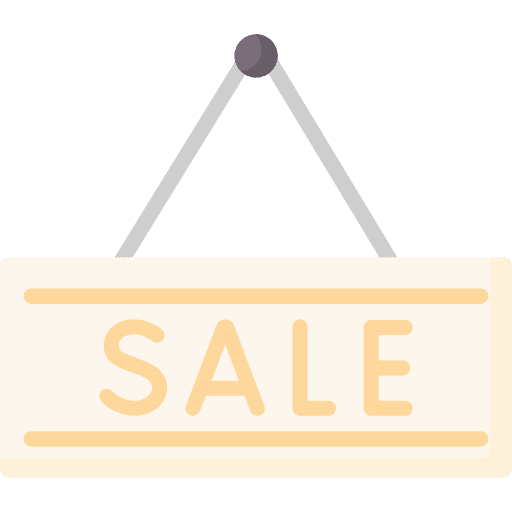 Sale signboard signage store icon Sale signboard signage store icon