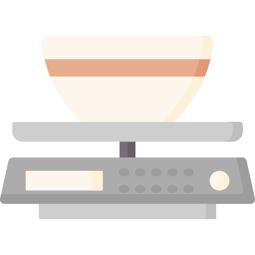 Scale bowl food control icon Scale bowl food control icon