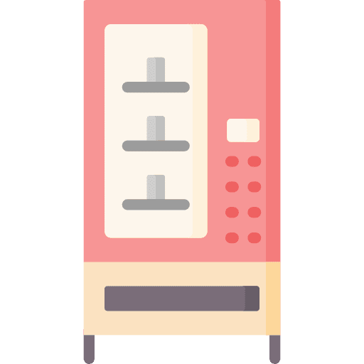 Vending machine beverage food and restaurant dispenser icon Vending machine beverage food and restaurant dispenser icon