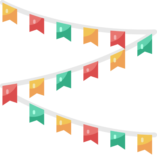 Garlands fun garlands party icon Garlands fun garlands party icon