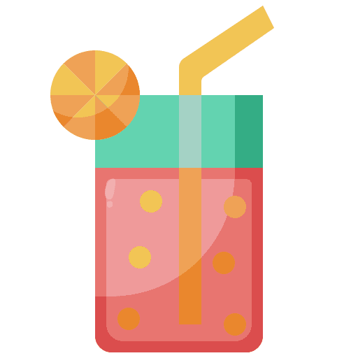 Orange juice straw food and restaurant beverage icon Orange juice straw food and restaurant beverage icon
