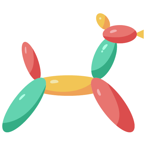 Balloon dog balloon dog birthday and party fairground icon Balloon dog balloon dog birthday and party fairground icon